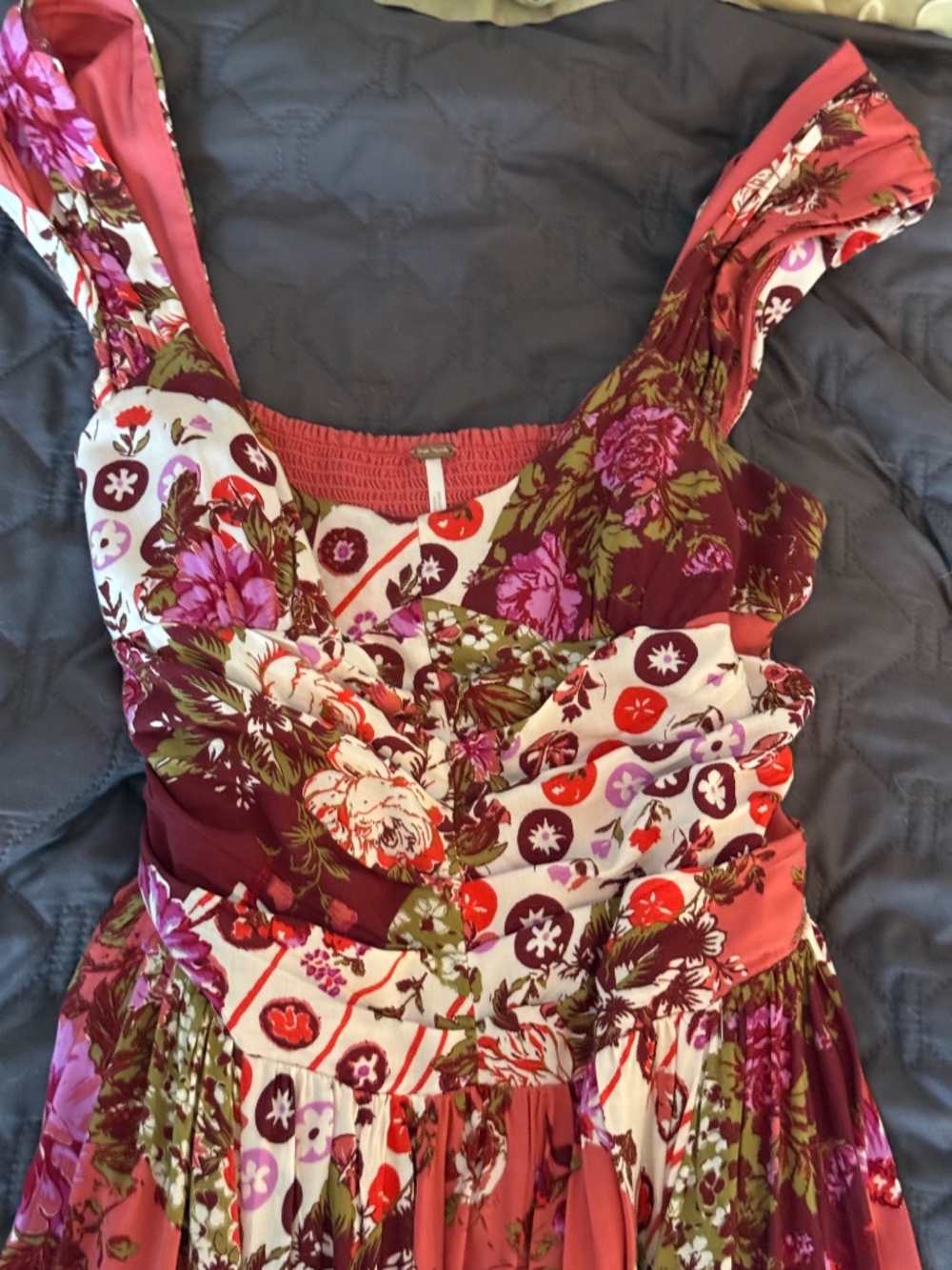 Free People Sasha Maxi Dress (color: strawberry, size: S) - Picture 5 of 6